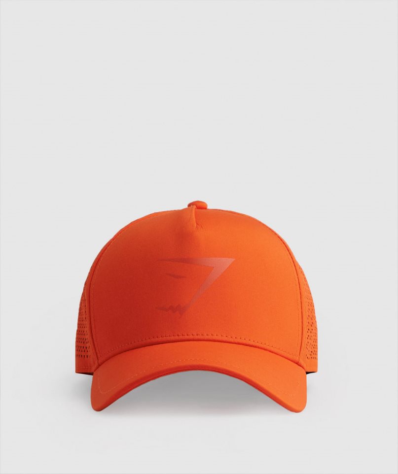Gymshark Mesh Trucker Sapkák Narancssárga | HU-W-627