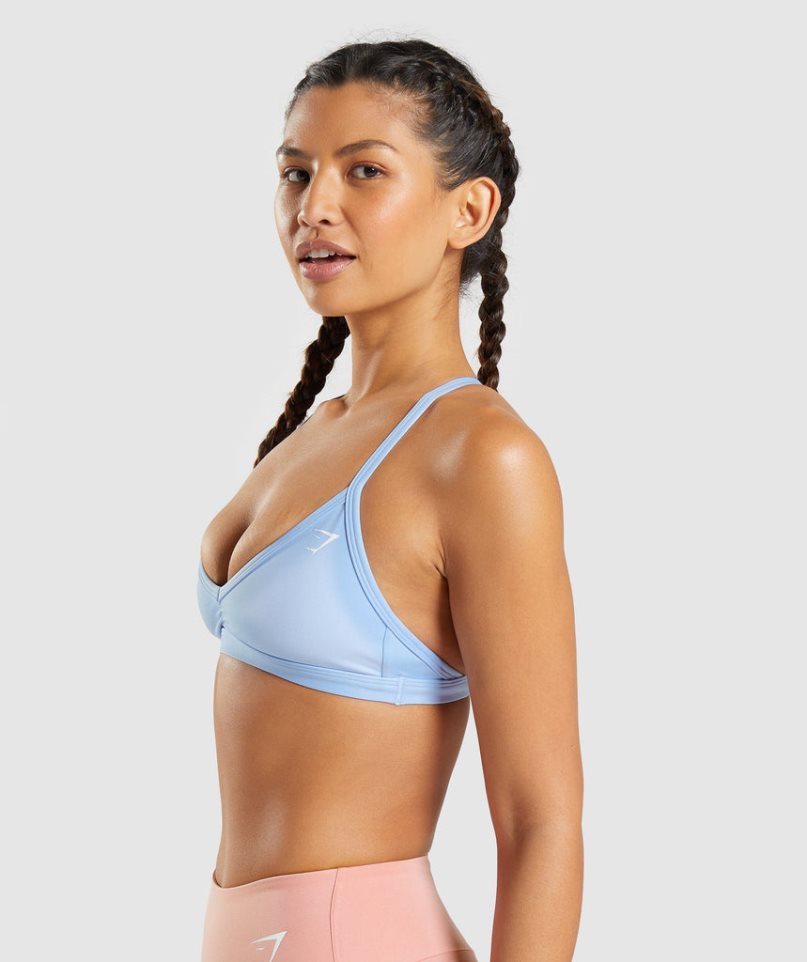 Gymshark Minimal Női Sportmelltartó Kék | HU-G-436