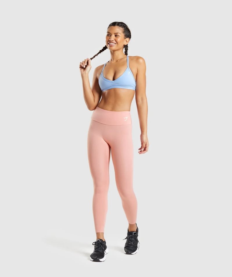 Gymshark Minimal Női Sportmelltartó Kék | HU-G-436