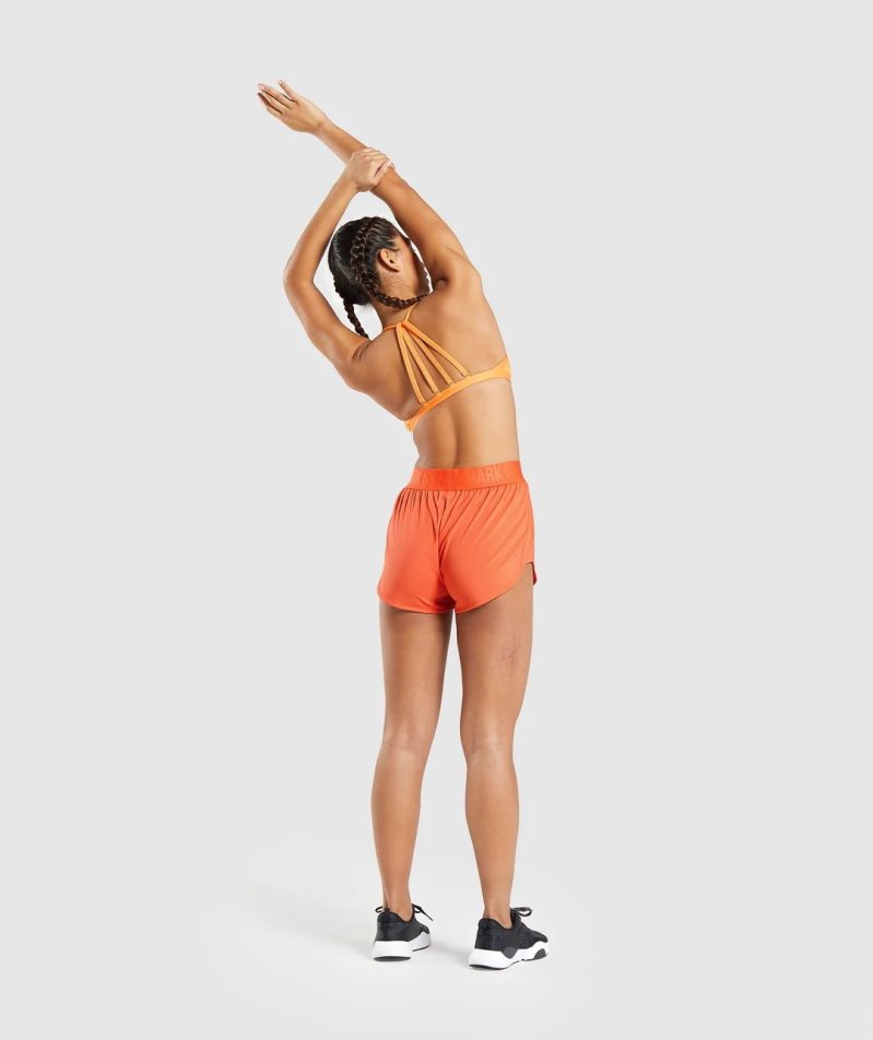 Gymshark Minimal Női Sportmelltartó Narancssárga | HU-Z-428