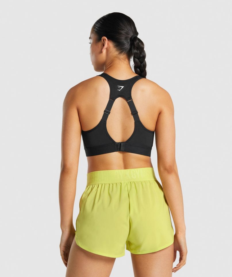 Gymshark Open Back Női Sportmelltartó Fekete | HU-B-753