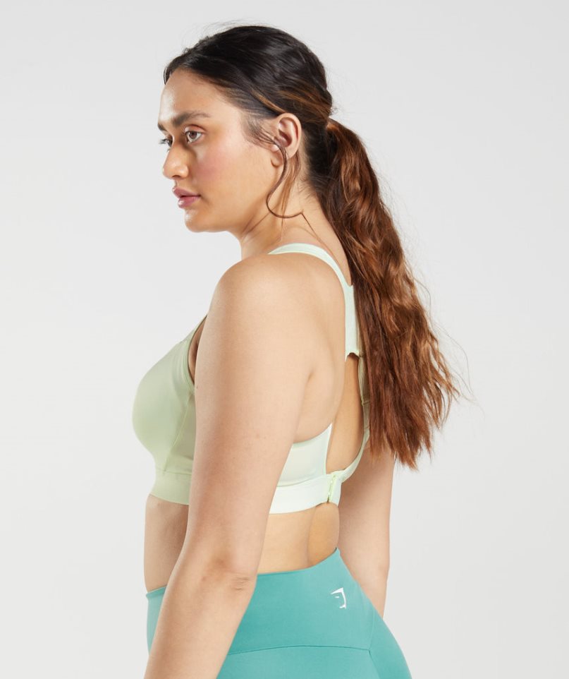 Gymshark Open Back Női Sportmelltartó Menta | HU-L-968