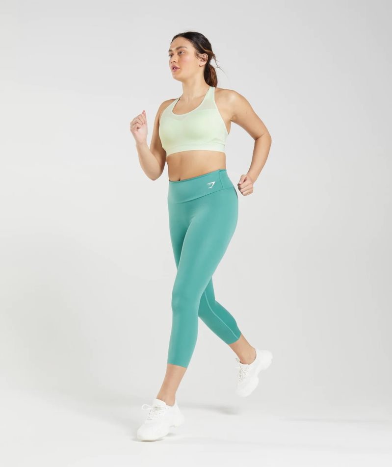Gymshark Open Back Női Sportmelltartó Menta | HU-L-968