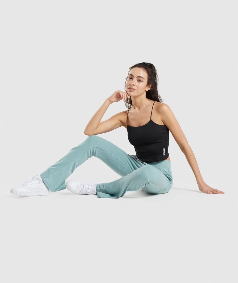 Gymshark Pause Cami Női Ujjatlan Póló Fekete | HU-Z-512