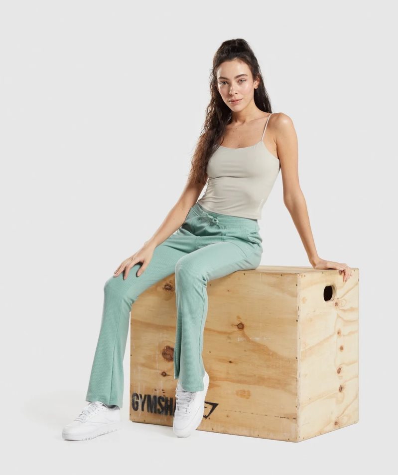 Gymshark Pause Cami Női Ujjatlan Póló Világos Szürke | HU-O-187