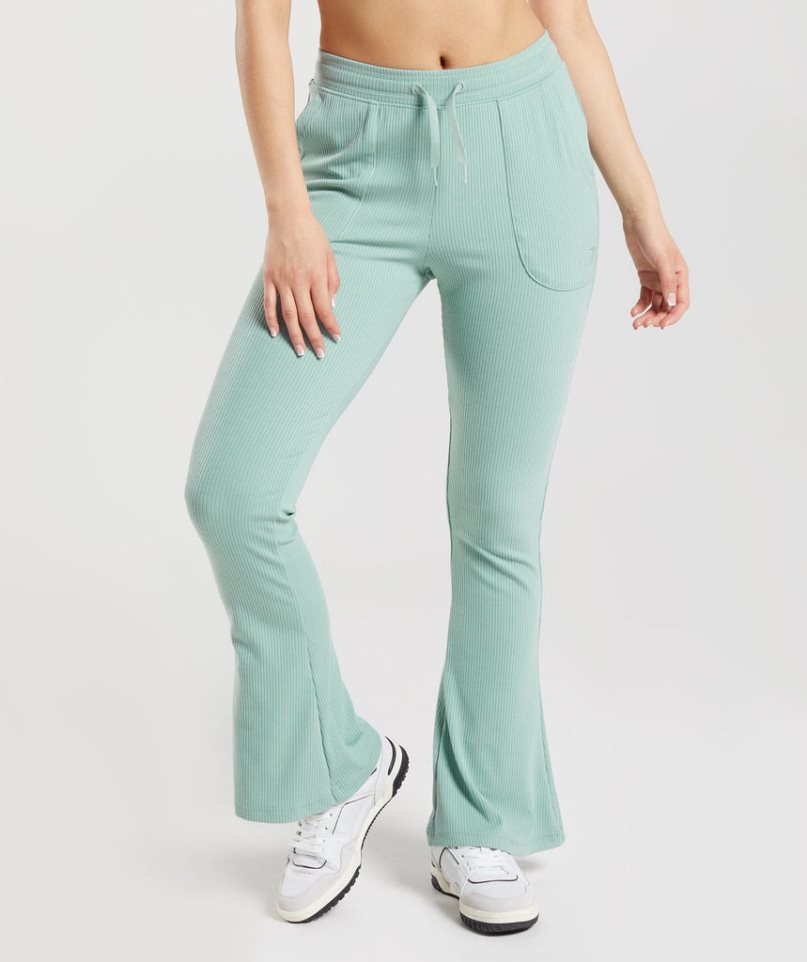 Gymshark Pause Flared Női Leggings Világos Zöld | HU-Q-324