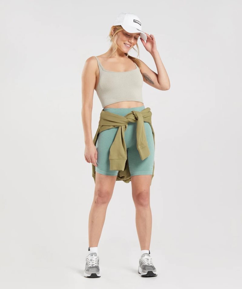 Gymshark Pause Seamless Bralette Női Sportmelltartó Szürke | HU-E-837