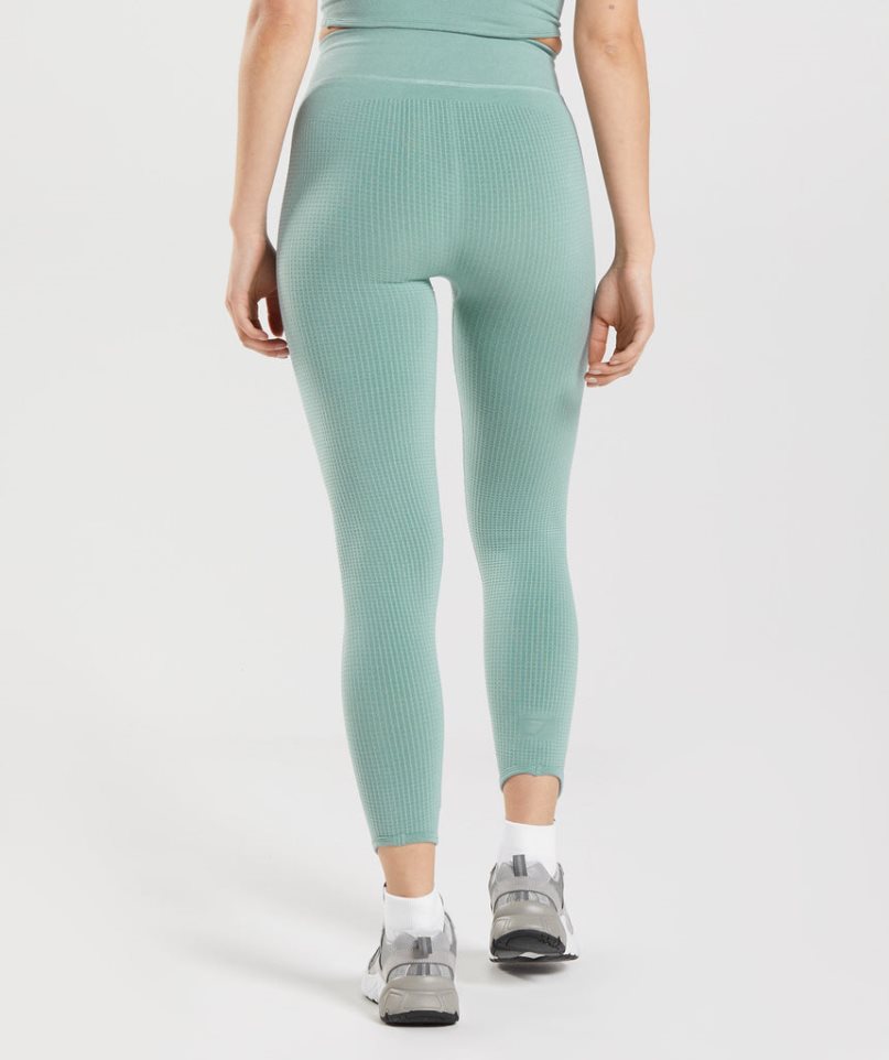 Gymshark Pause Seamless Női Leggings Világos Zöld | HU-Q-315