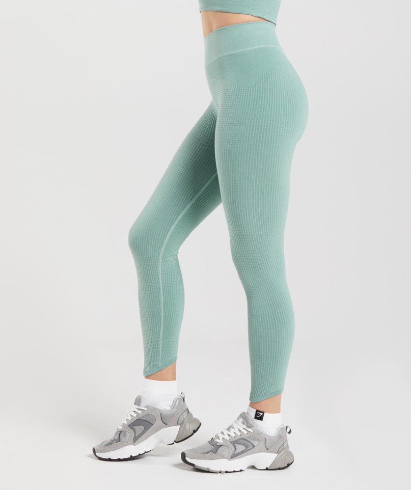 Gymshark Pause Seamless Női Leggings Világos Zöld | HU-Q-315