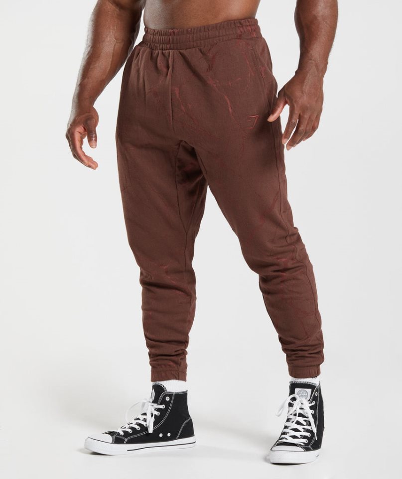 Gymshark Power Férfi Jogger Nadrág Barna | HU-O-059
