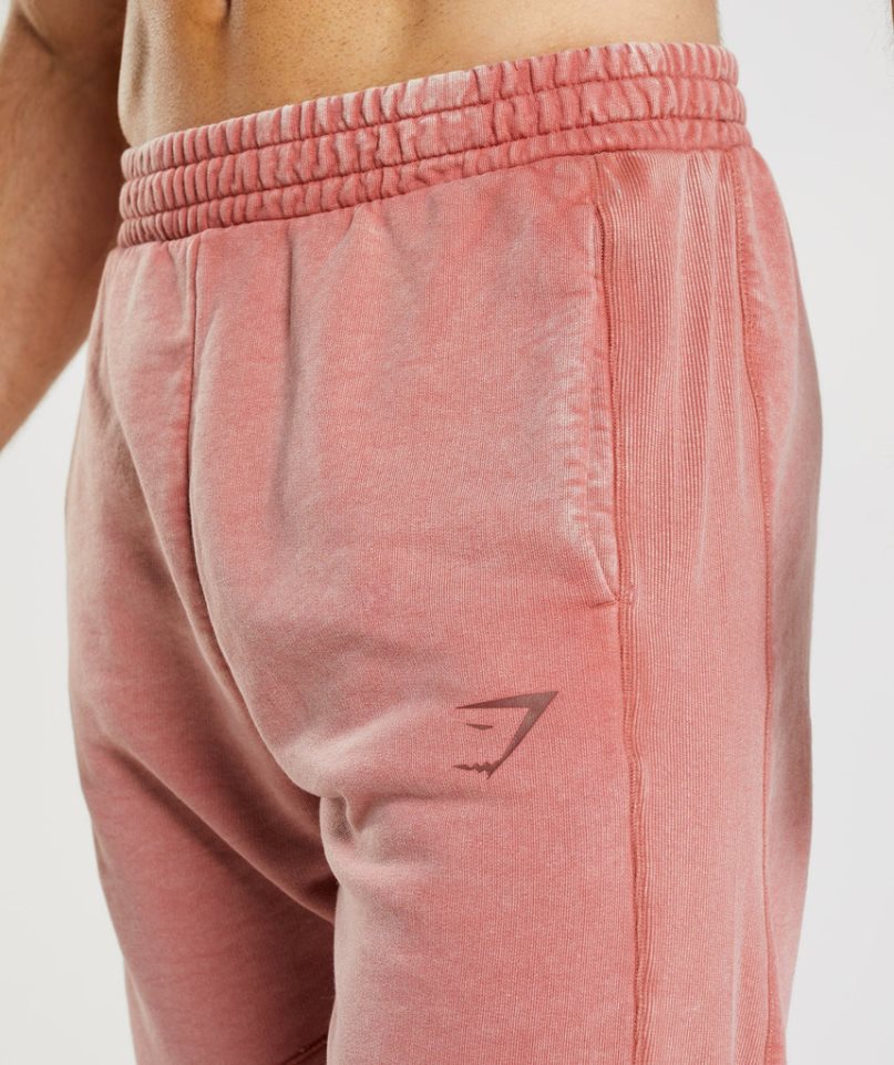 Gymshark Power Washed Férfi Jogger Nadrág Rózsaszín | HU-B-781