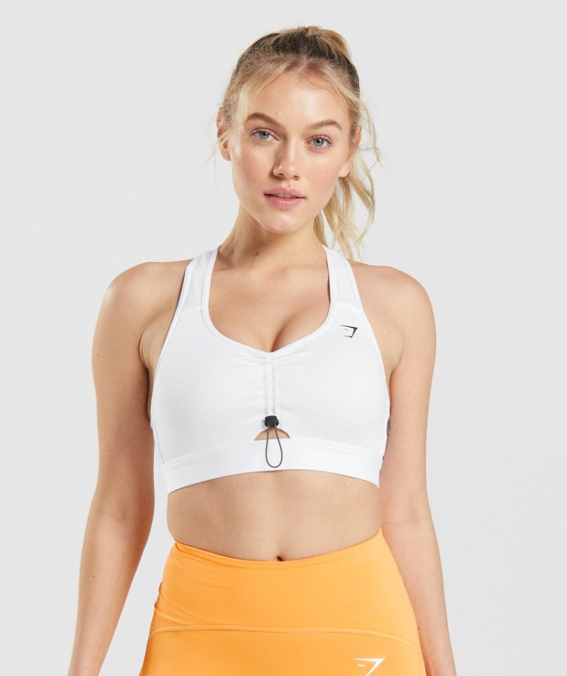 Gymshark Pulse Női Sportmelltartó Fehér | HU-G-420