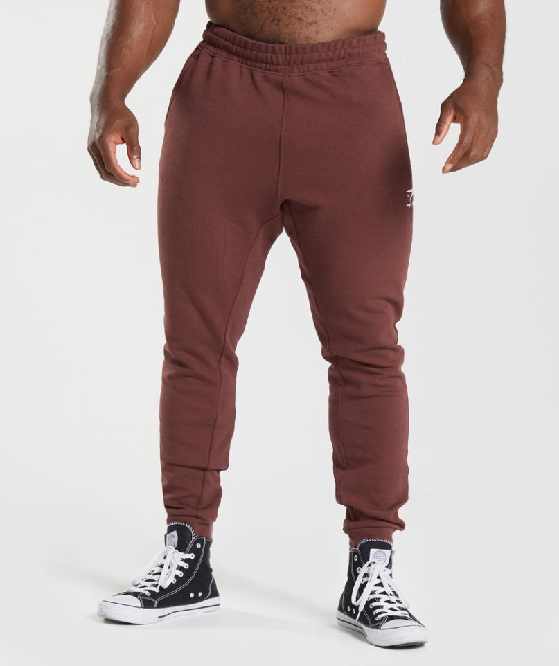 Gymshark React Férfi Jogger Nadrág Barna | HU-P-148