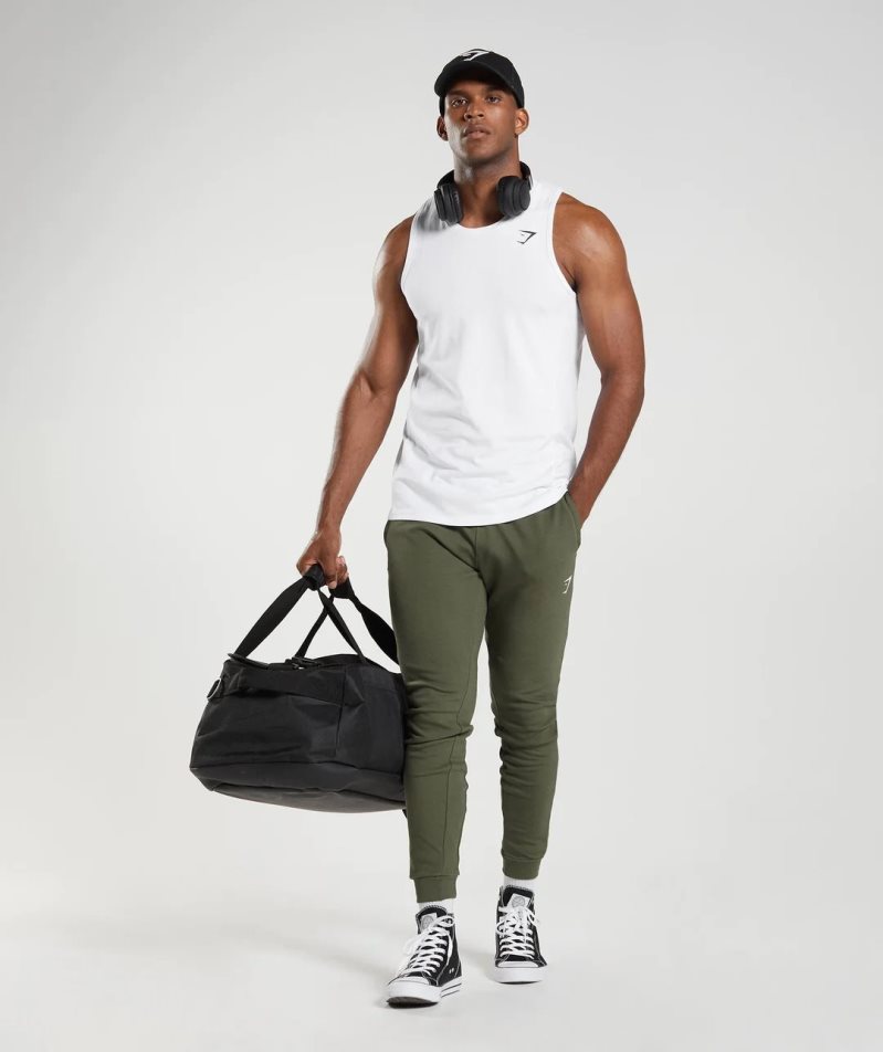 Gymshark React Férfi Jogger Nadrág Olivazöld | HU-B-671