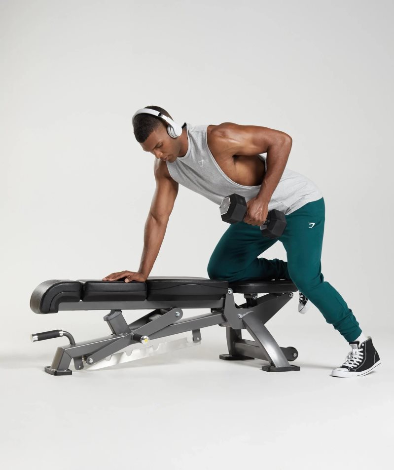 Gymshark React Férfi Jogger Nadrág Türkiz | HU-K-093