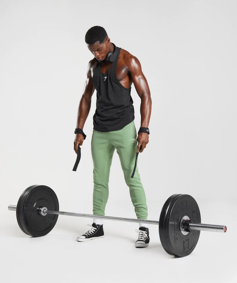 Gymshark React Férfi Jogger Nadrág Zöld | HU-J-790