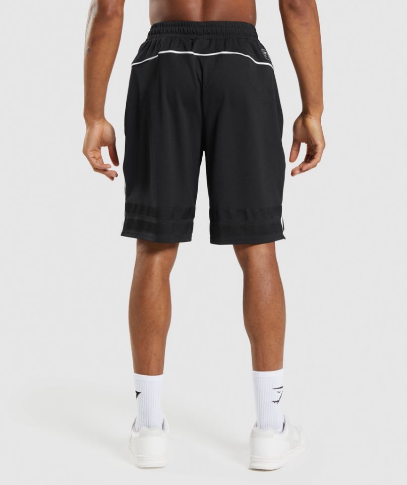 Gymshark Recess Basketball Férfi Rövidnadrág Fekete | HU-I-358