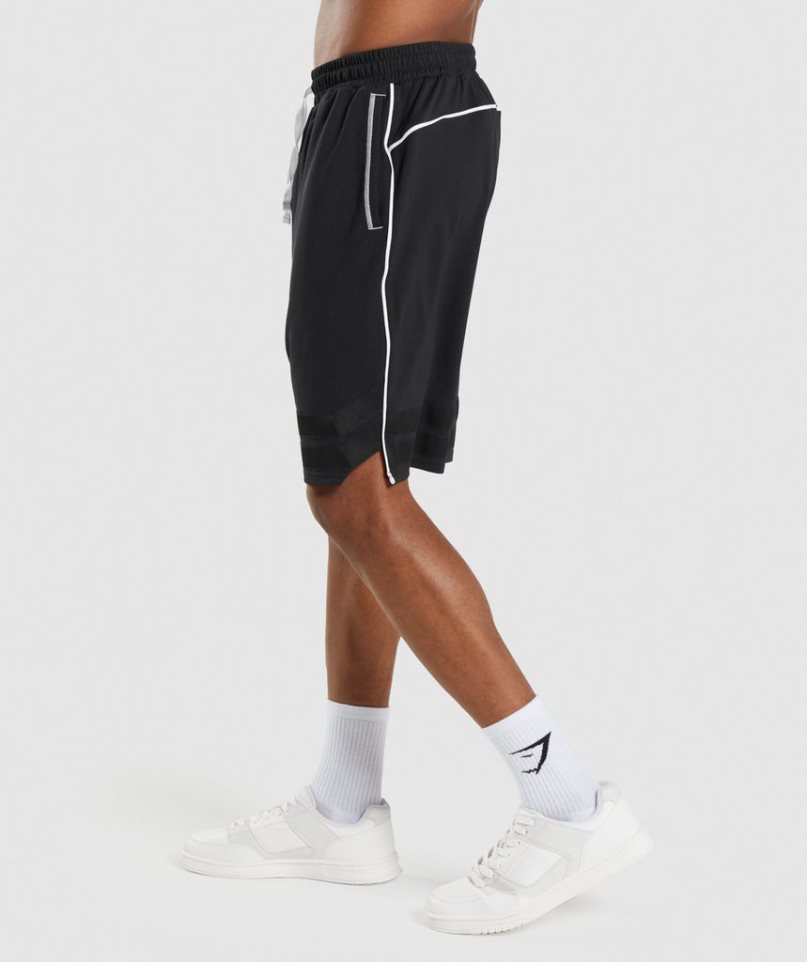 Gymshark Recess Basketball Férfi Rövidnadrág Fekete | HU-I-358