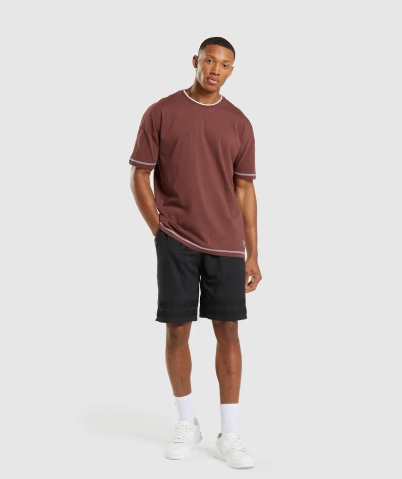 Gymshark Recess Basketball Férfi Rövidnadrág Fekete | HU-I-358