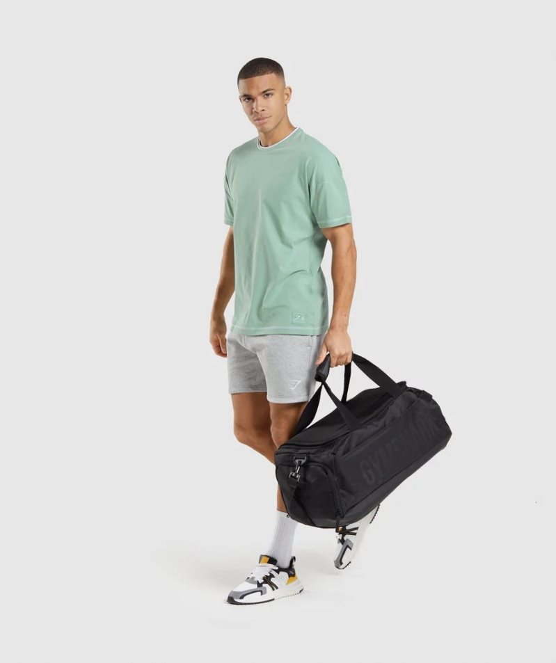Gymshark Recess Férfi Póló Világos Zöld | HU-M-302