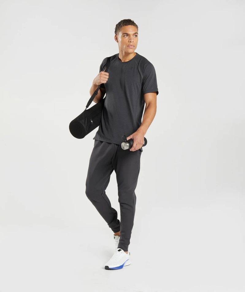 Gymshark Rest Day Knit Férfi Jogger Nadrág Fekete | HU-B-083