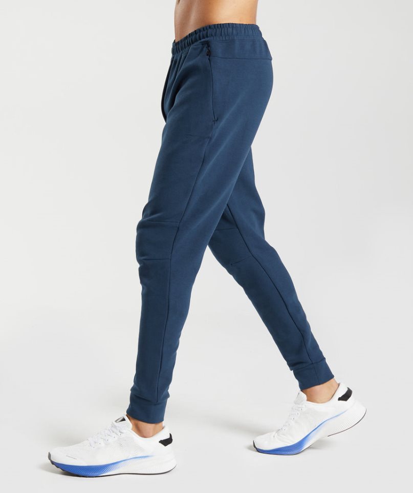 Gymshark Rest Day Knit Férfi Jogger Nadrág Sötétkék | HU-G-851