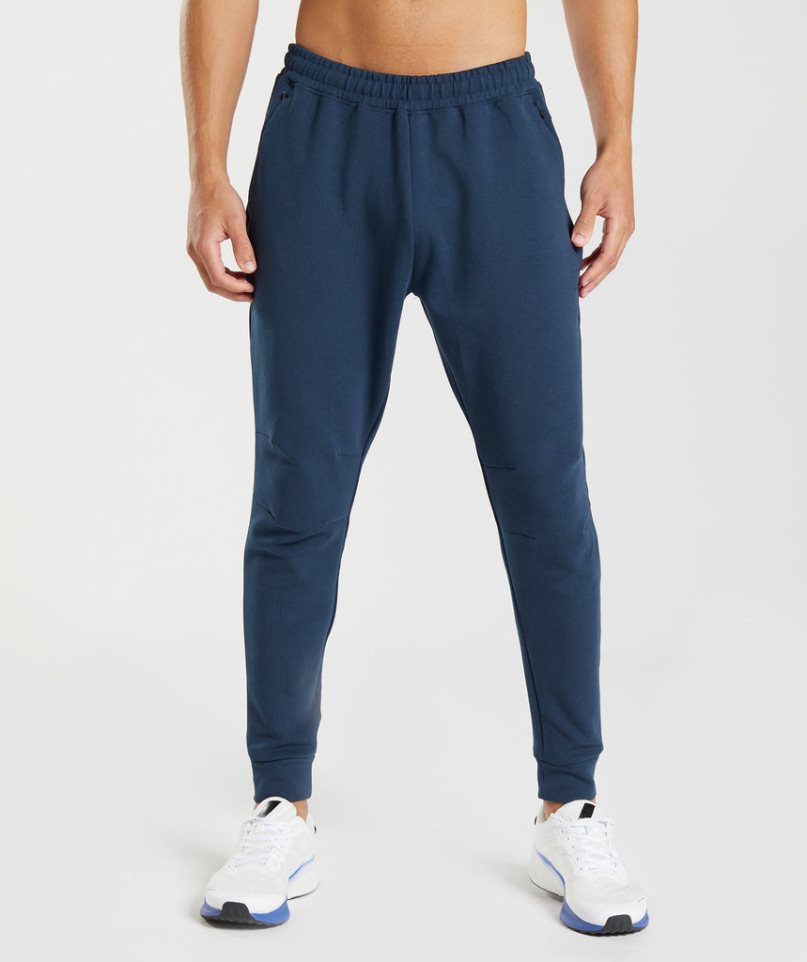 Gymshark Rest Day Knit Férfi Jogger Nadrág Sötétkék | HU-G-851