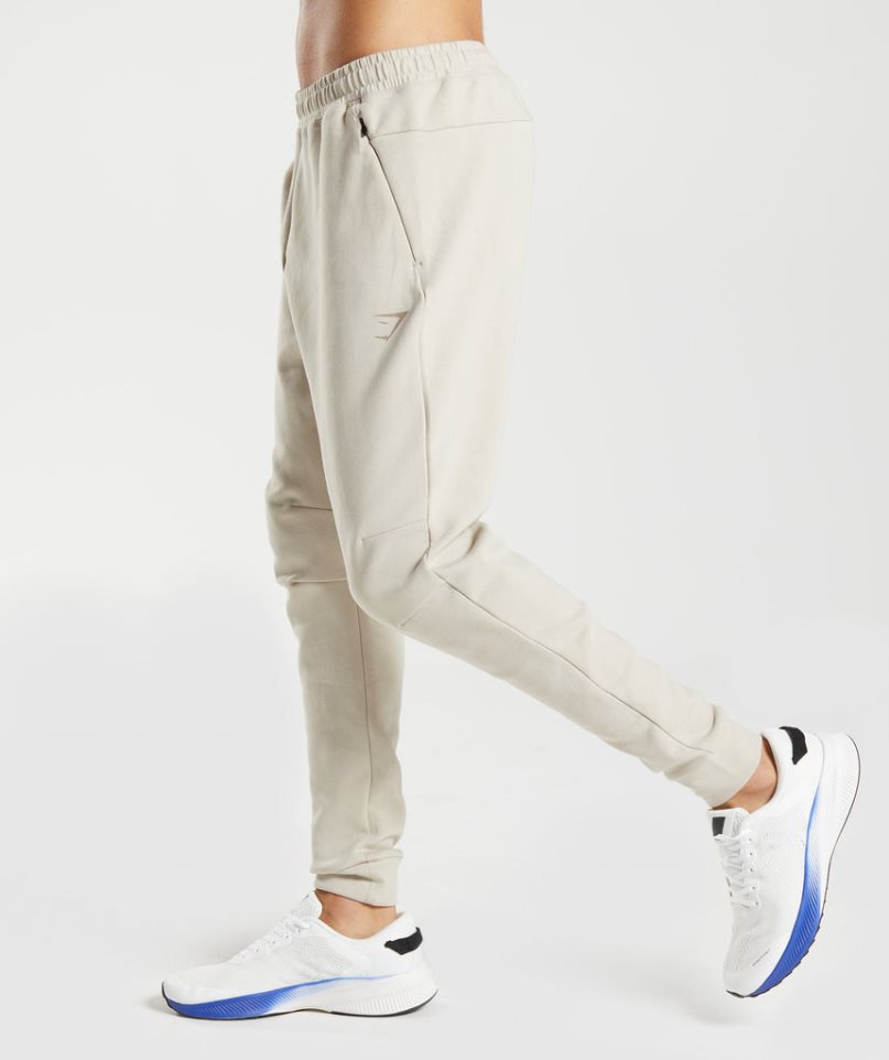 Gymshark Rest Day Knit Férfi Jogger Nadrág Krém | HU-K-304