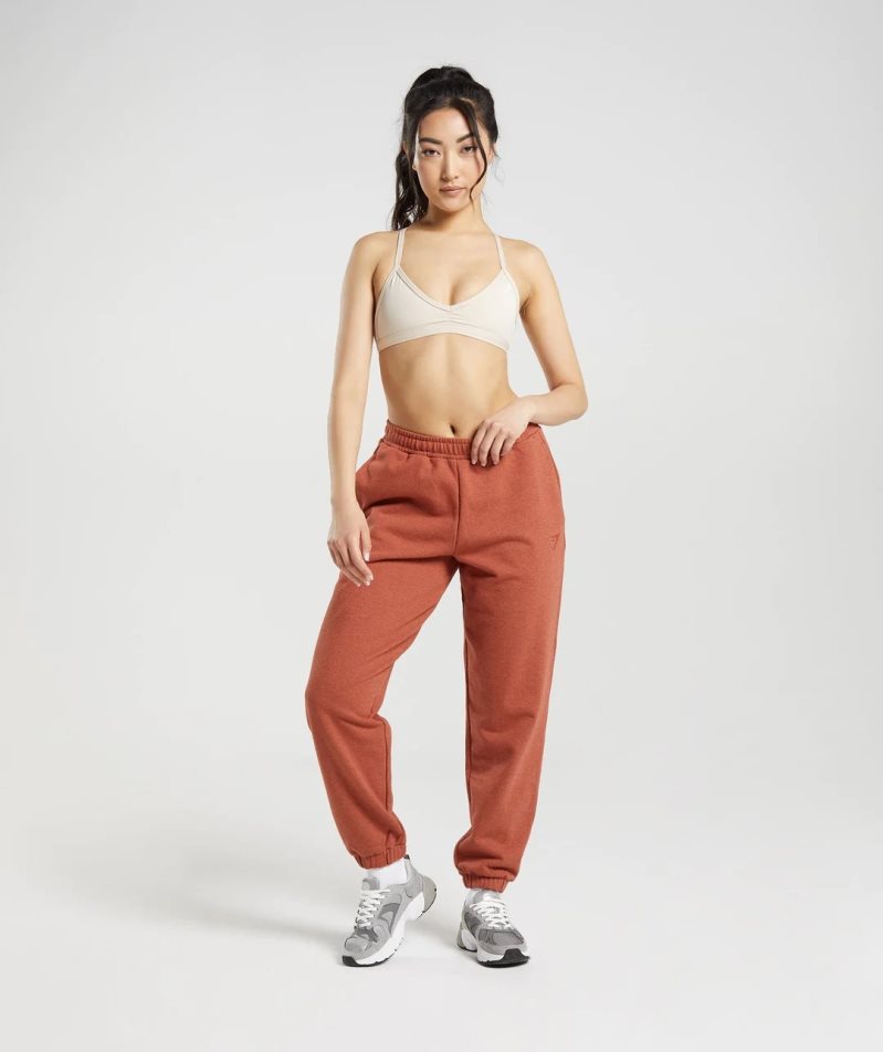 Gymshark Rest Day Sweats Női Jogger Nadrág Barna | HU-A-096
