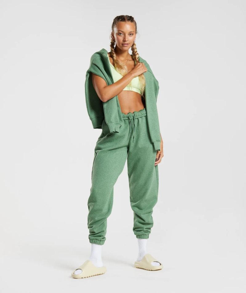 Gymshark Rest Day Sweats Női Jogger Nadrág Zöld | HU-B-251