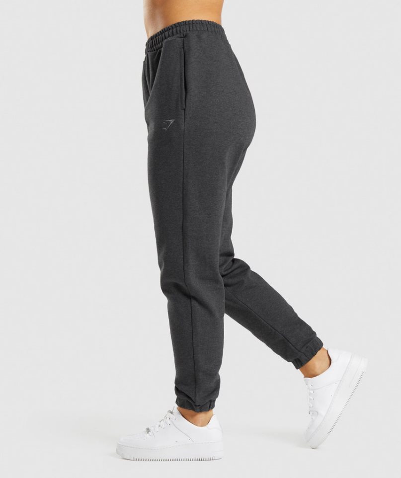Gymshark Rest Day Sweats Női Jogger Nadrág Fekete | HU-K-483