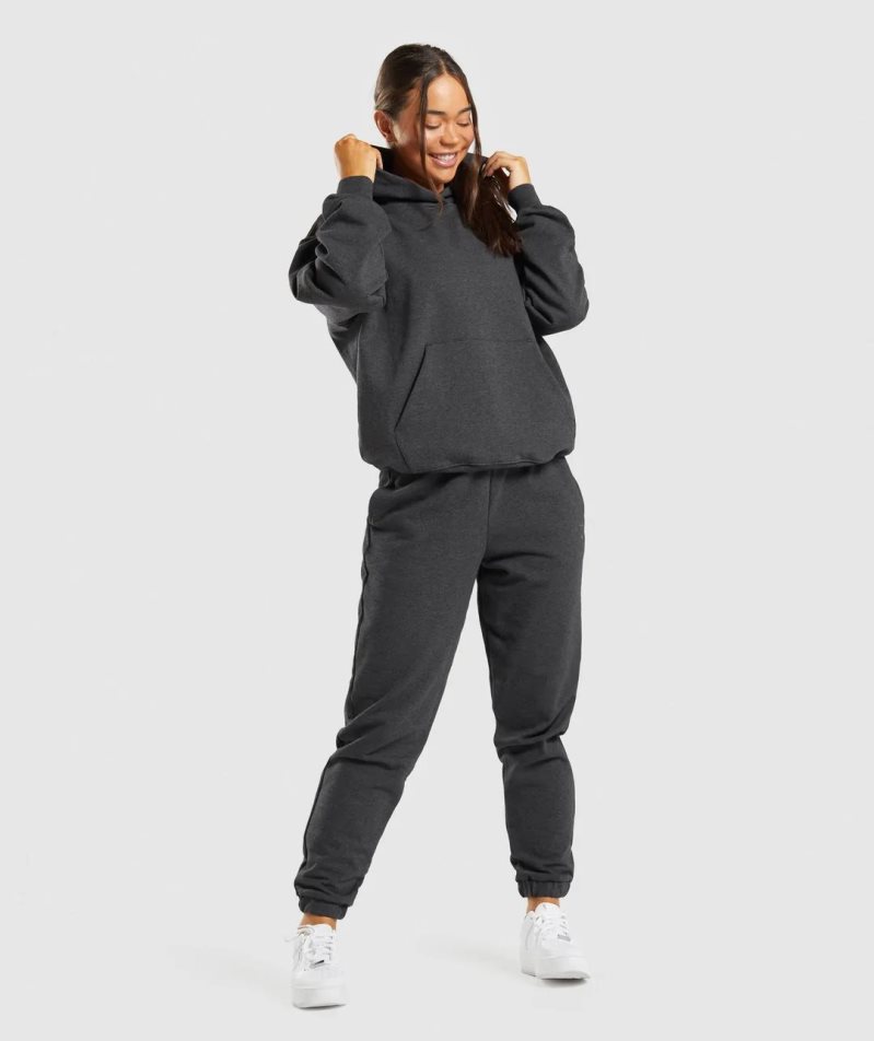 Gymshark Rest Day Sweats Női Jogger Nadrág Fekete | HU-K-483
