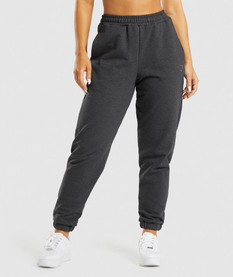 Gymshark Rest Day Sweats Női Jogger Nadrág Fekete | HU-K-483