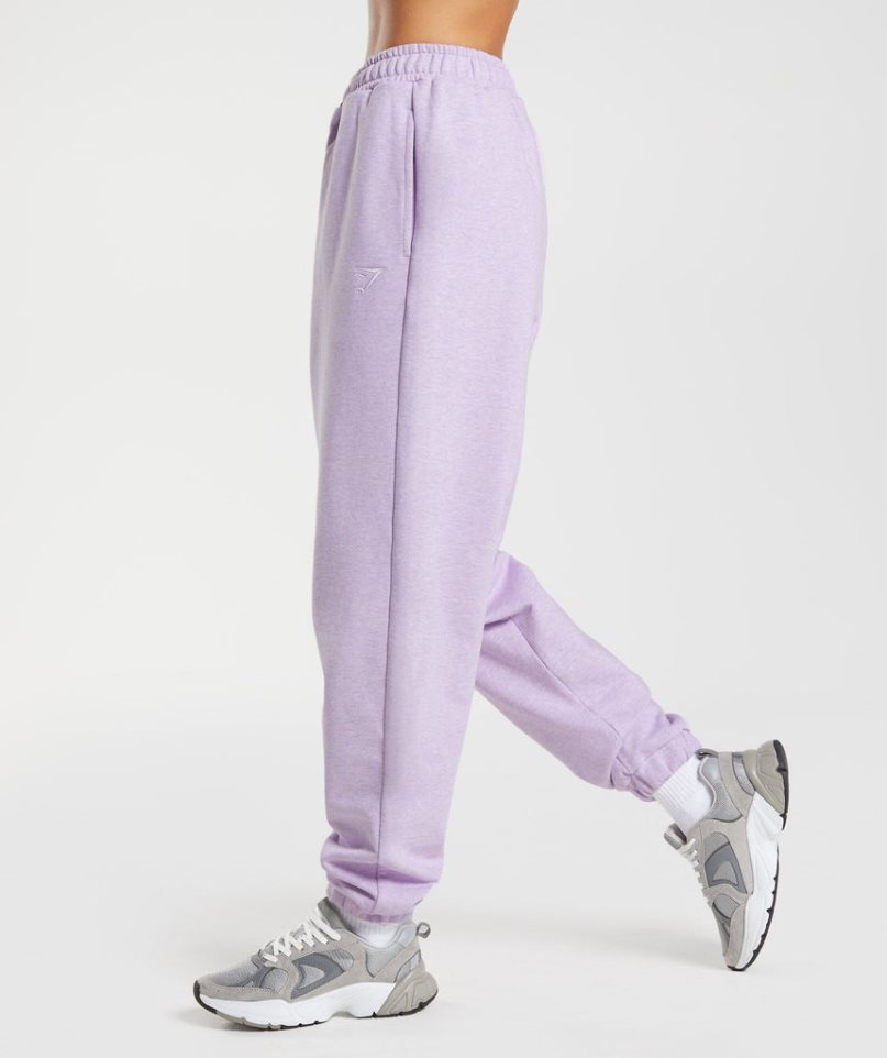 Gymshark Rest Day Sweats Női Jogger Nadrág Világos Lila | HU-P-936