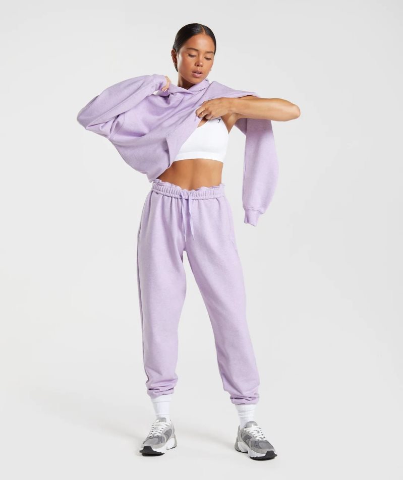 Gymshark Rest Day Sweats Női Jogger Nadrág Világos Lila | HU-P-936