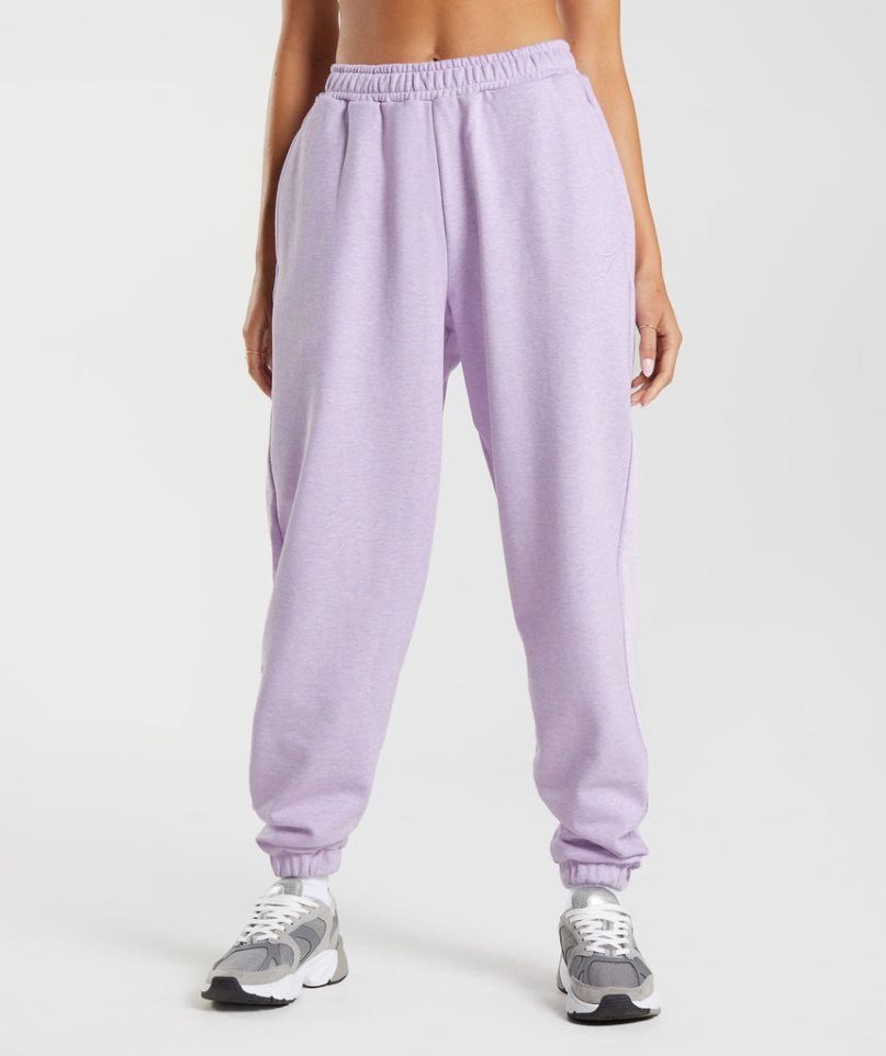 Gymshark Rest Day Sweats Női Jogger Nadrág Világos Lila | HU-P-936