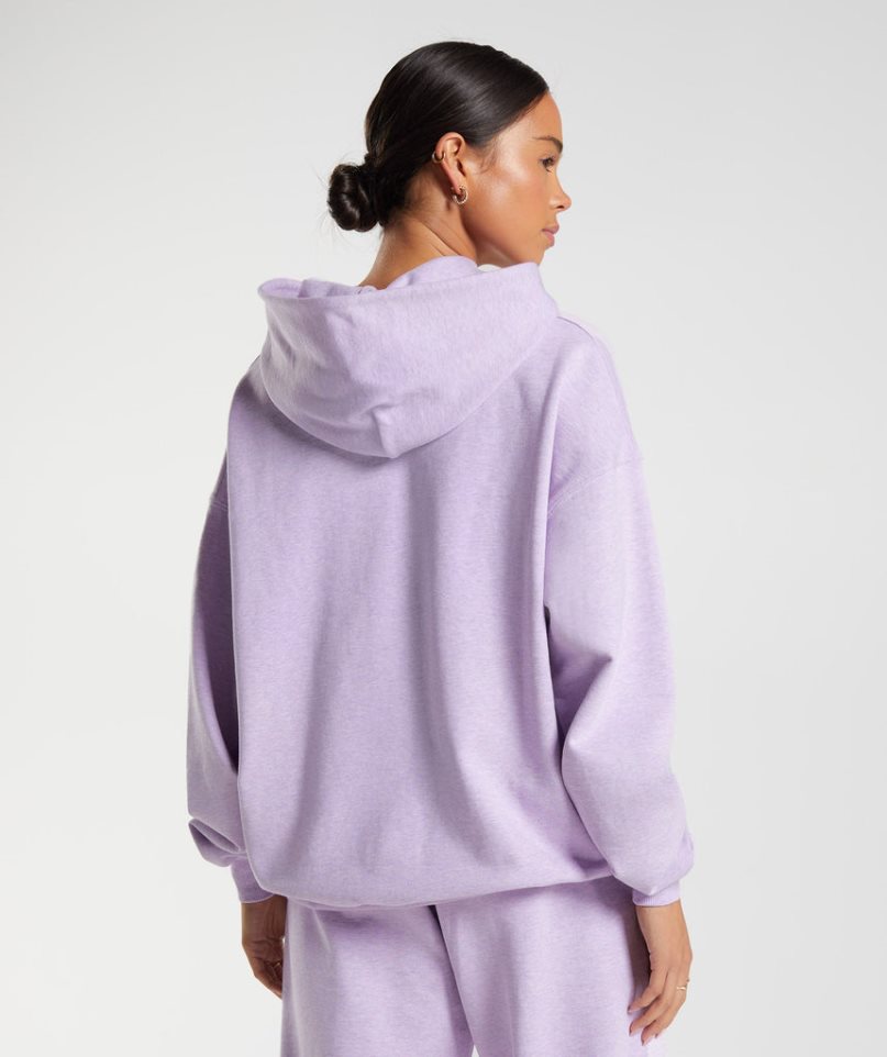 Gymshark Rest Day Sweats Női Kapucnis Pulóver Levendula | HU-A-534