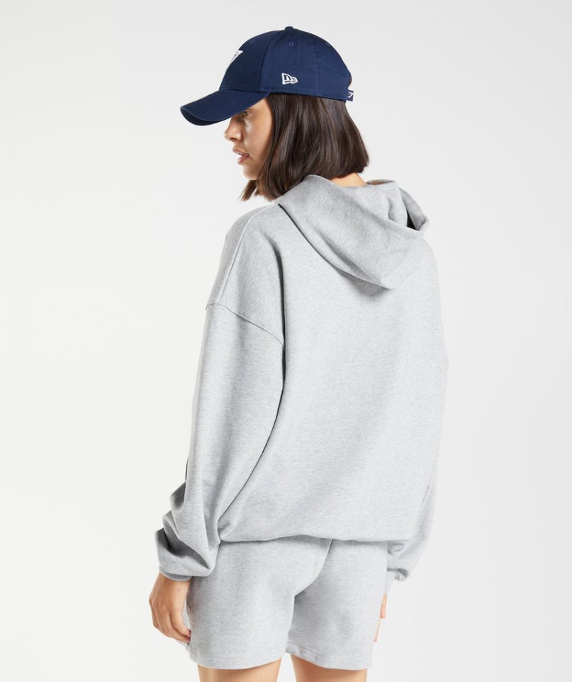 Gymshark Rest Day Sweats Női Kapucnis Pulóver Világos Szürke | HU-W-209