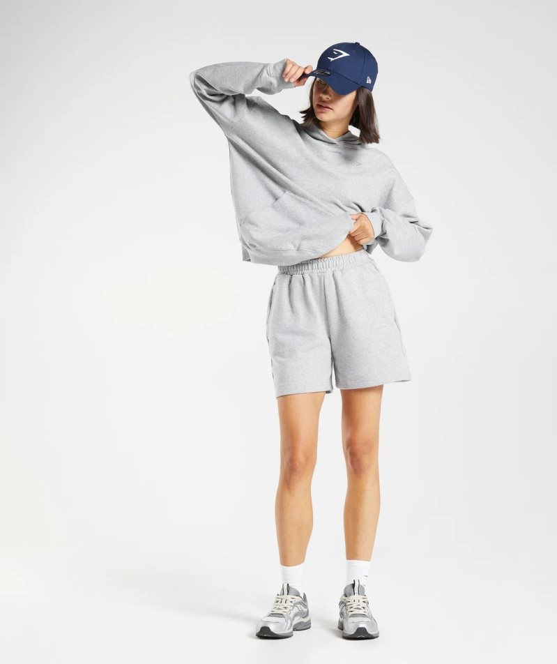 Gymshark Rest Day Sweats Női Kapucnis Pulóver Világos Szürke | HU-W-209