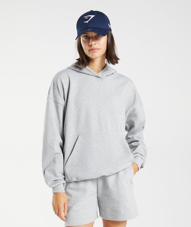 Gymshark Rest Day Sweats Női Kapucnis Pulóver Világos Szürke | HU-W-209