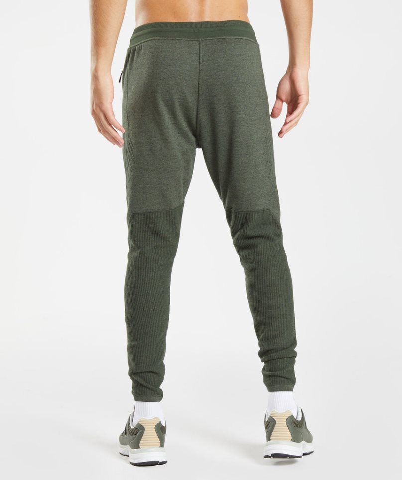 Gymshark Retake Knit Férfi Jogger Nadrág Olivazöld | HU-A-762