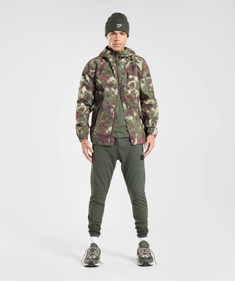 Gymshark Retake Knit Férfi Jogger Nadrág Olivazöld | HU-A-762
