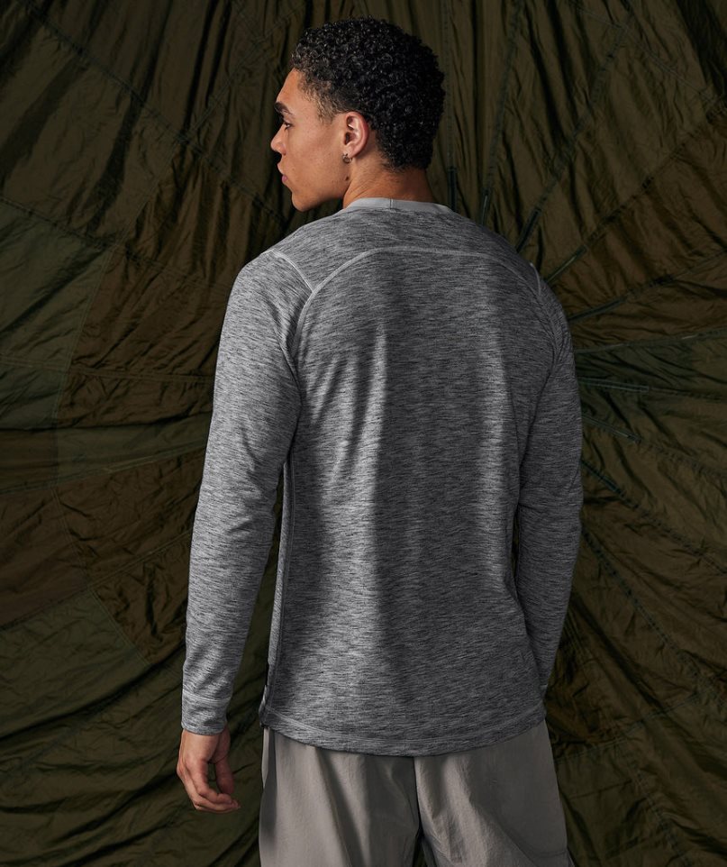Gymshark Retake Long Sleeve Férfi Póló Szürke | HU-Z-978