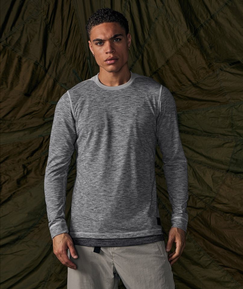 Gymshark Retake Long Sleeve Férfi Póló Szürke | HU-Z-978