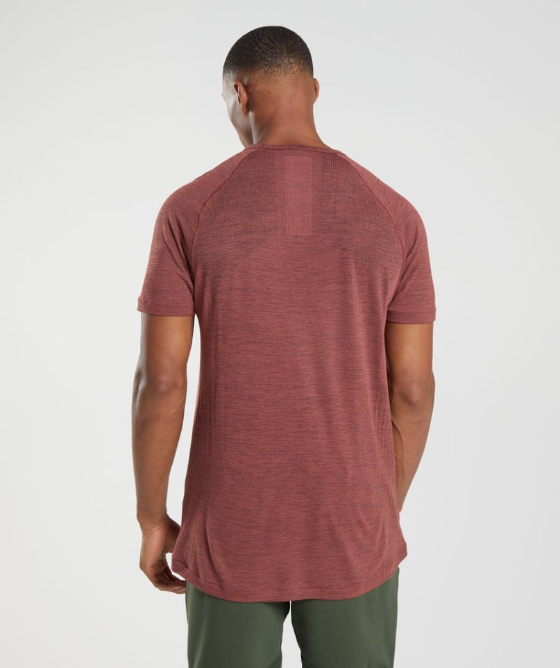 Gymshark Retake Seamless Férfi Póló Rózsaszín | HU-Y-854