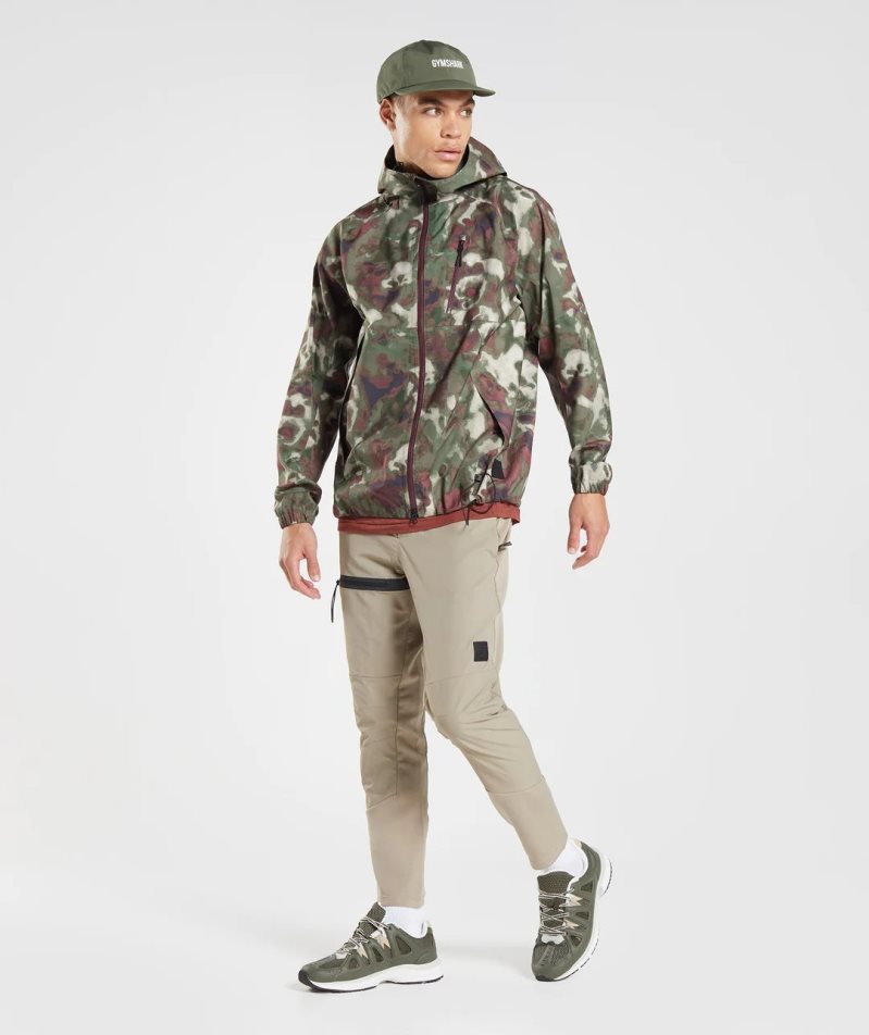 Gymshark Retake Woven Férfi Jogger Nadrág Khaki | HU-L-175