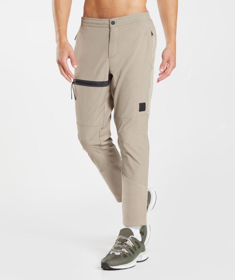 Gymshark Retake Woven Férfi Jogger Nadrág Khaki | HU-L-175