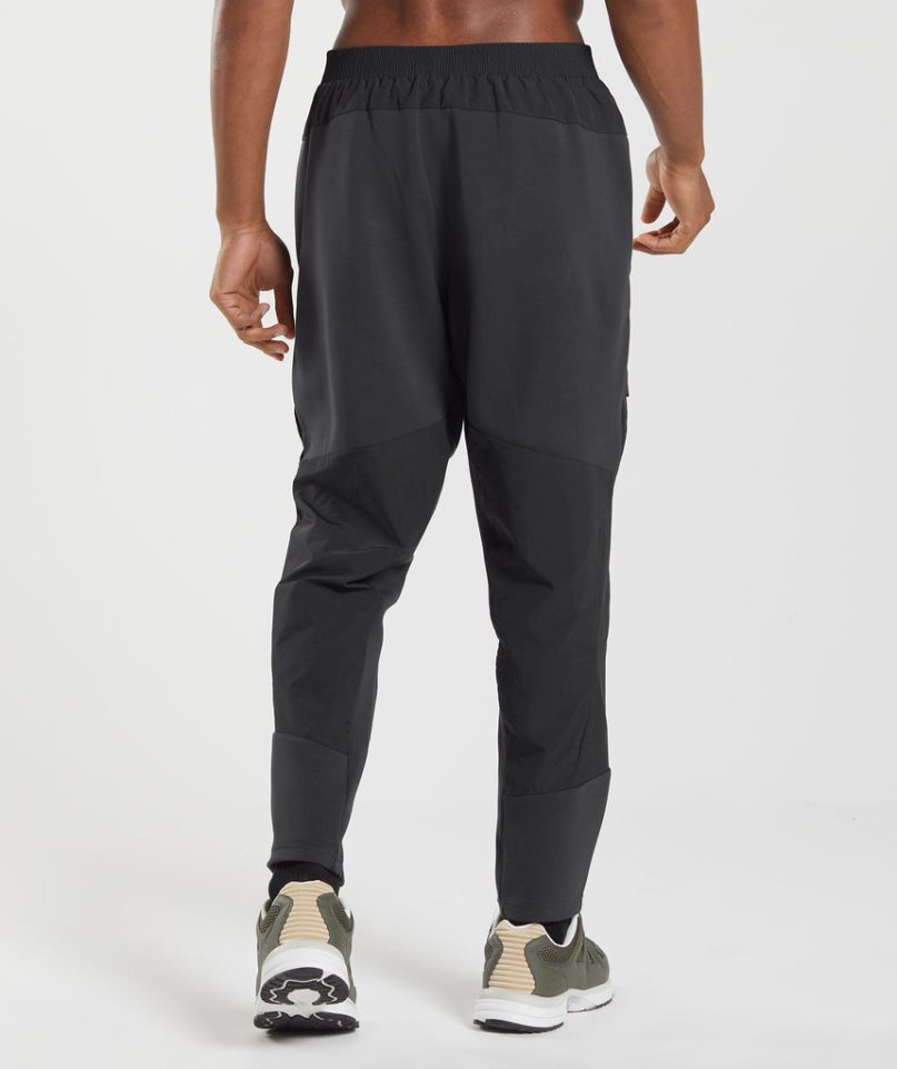 Gymshark Retake Woven Férfi Jogger Nadrág Fekete | HU-V-201
