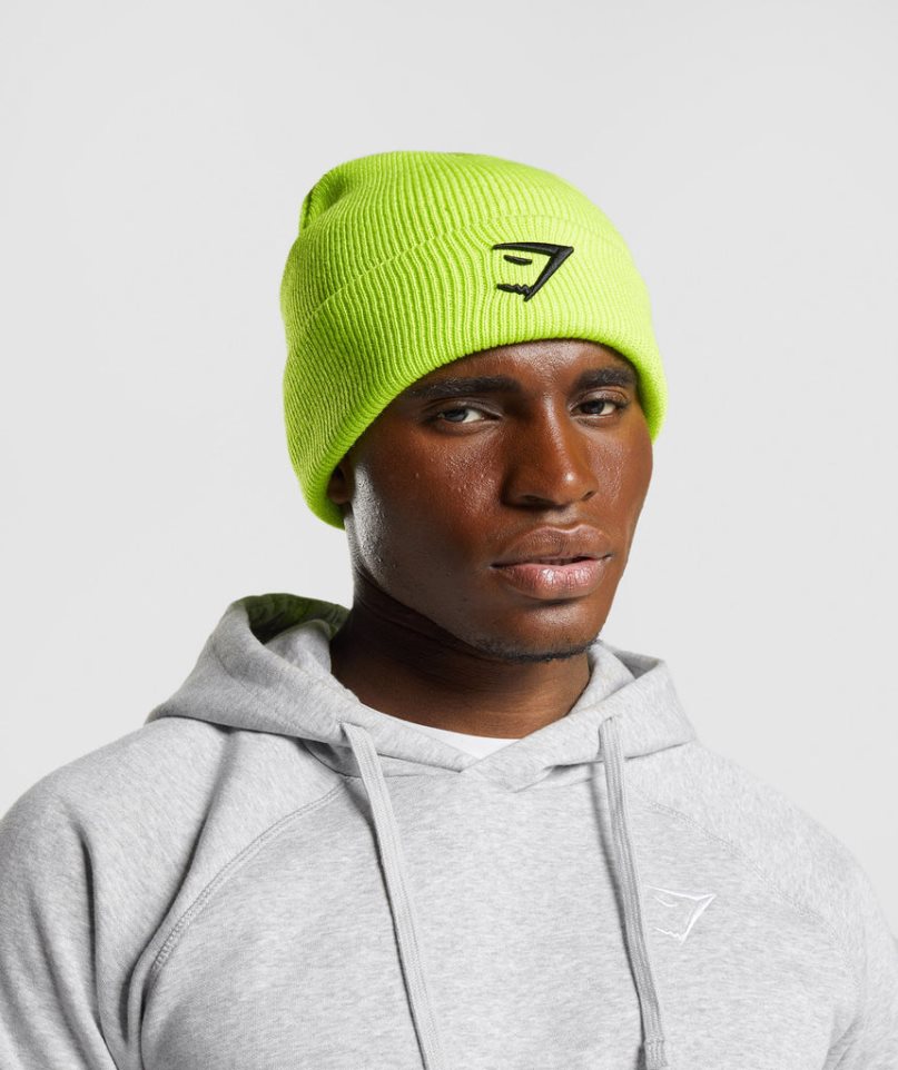 Gymshark Sharkhead Téli Sapka Zöld | HU-W-295