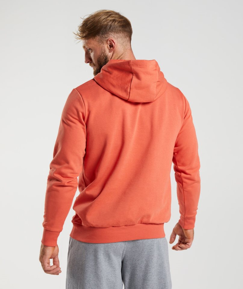 Gymshark Sharkhead Infill Férfi Kapucnis Pulóver Narancssárga | HU-C-738